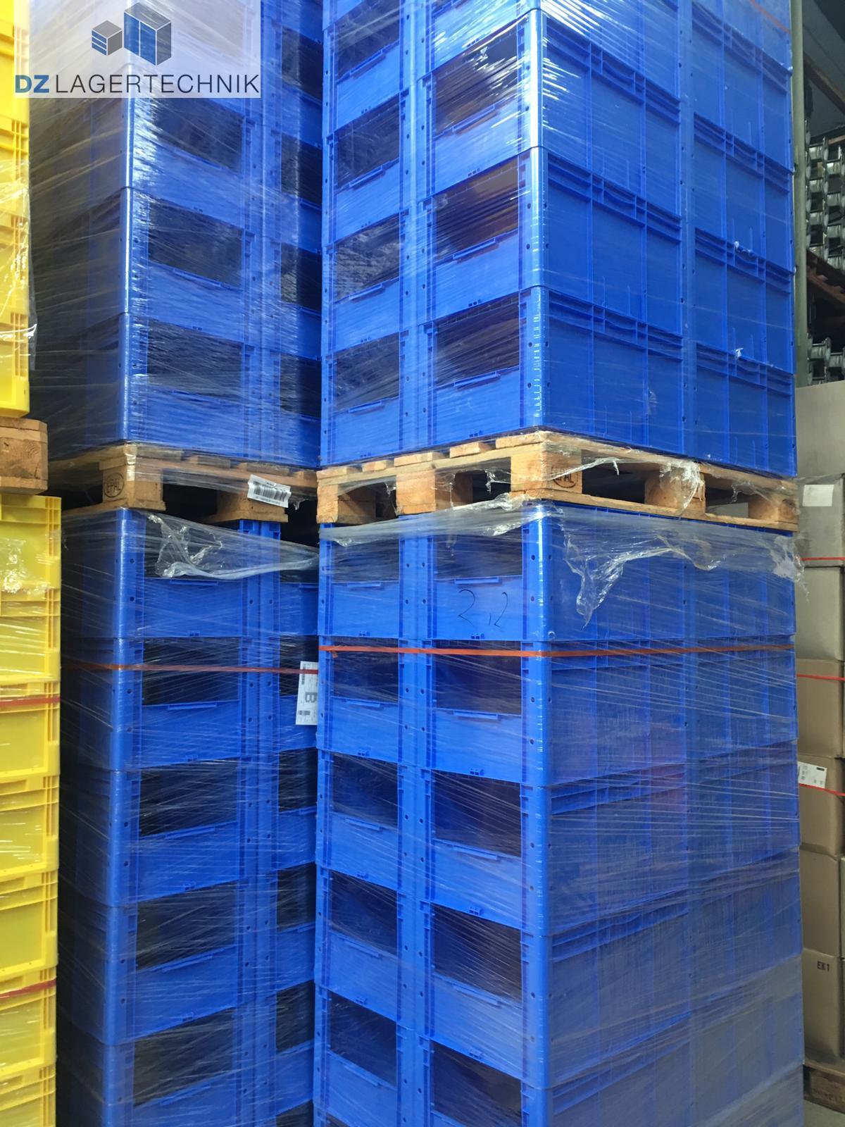 Eurokiste LTF 6320 B01 halboffen in blau von SSI Schäfer 600x400x320 – Bild 5