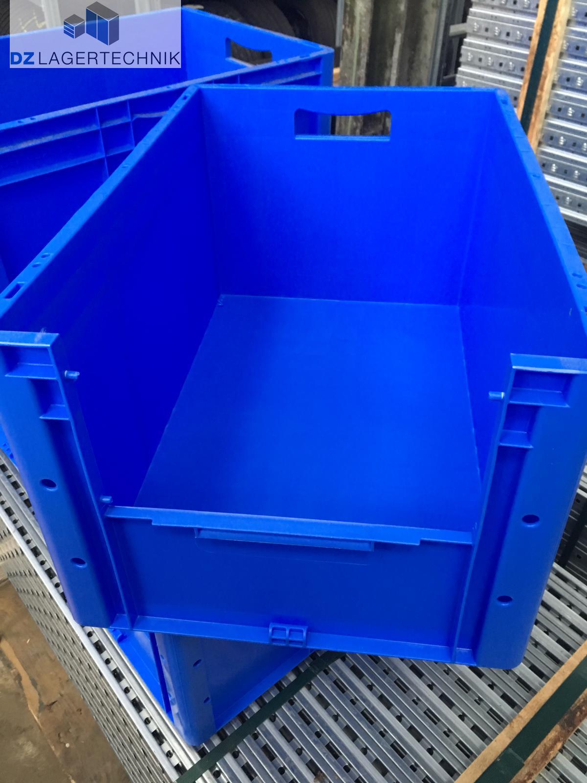 Eurokiste LTF 6320 B01 halboffen in blau von SSI Schäfer 600x400x320