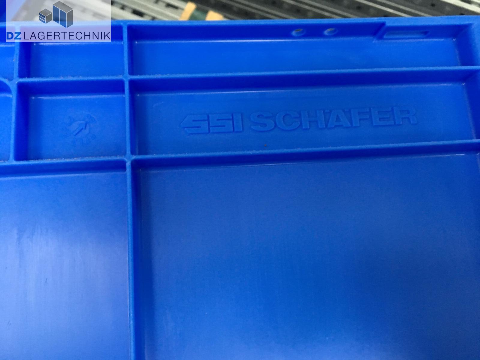 Eurokiste LTF 6320 B01 halboffen in blau von SSI Schäfer 600x400x320 – Bild 3