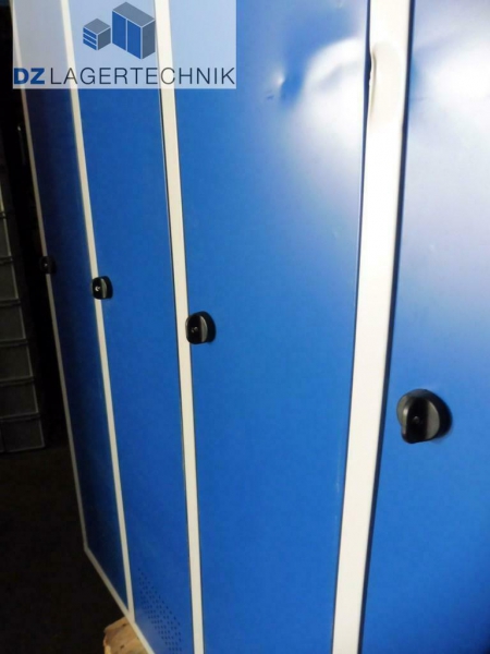 Kleiderspind 1x4 Abteile in blau 500x1230x1700 – Bild 4