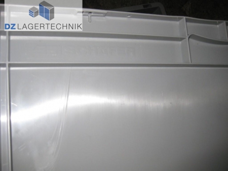 Lagertransportkiste LTB 6120 in grau von SSI Schäfer 600x400x120 – Bild 3