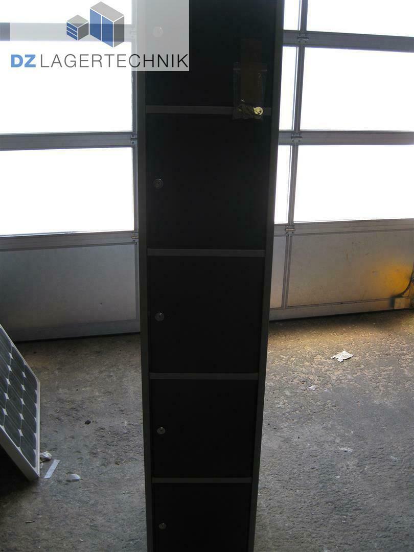 Schließfachsäule mit 5 Fächern in grau 500x350x1950 mm – Bild 5