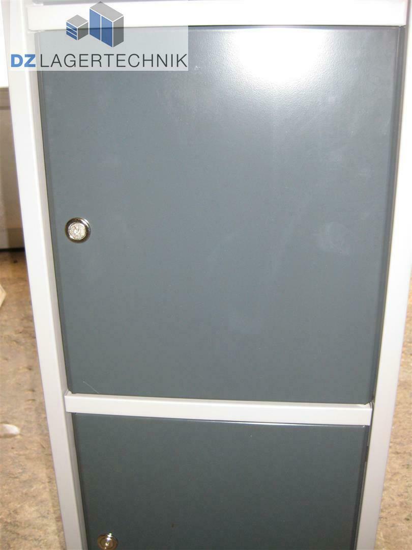 Schließfachsäule mit 5 Fächern in grau 500x350x1950 mm – Bild 6