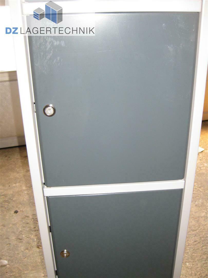 Schließfachsäule mit 5 Fächern in grau 500x350x1950 mm – Bild 7