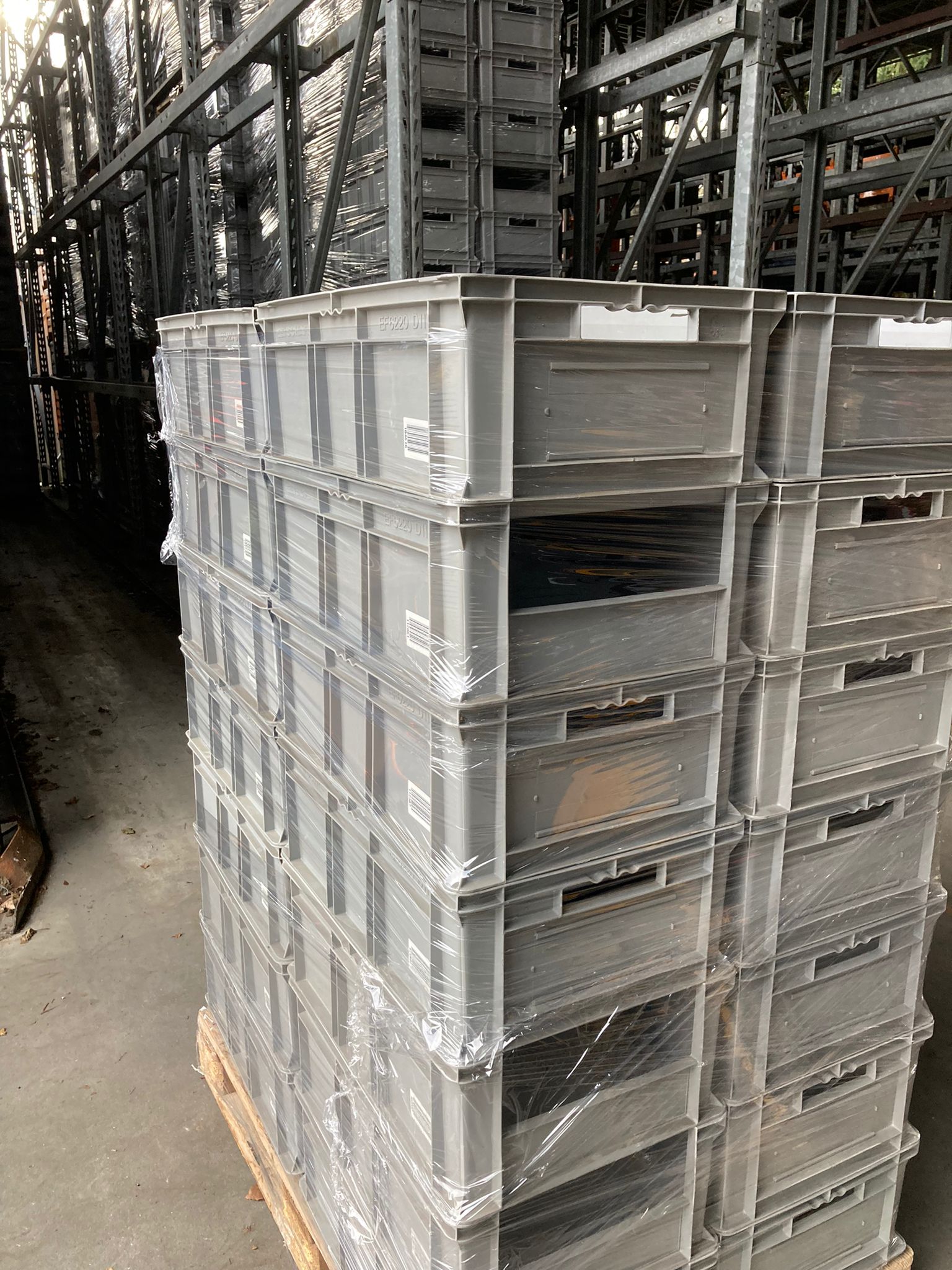 Lagerkiste EF 6220 D11 grau von SSI Schäfer 600x400x220 mm gebraucht – Bild 6