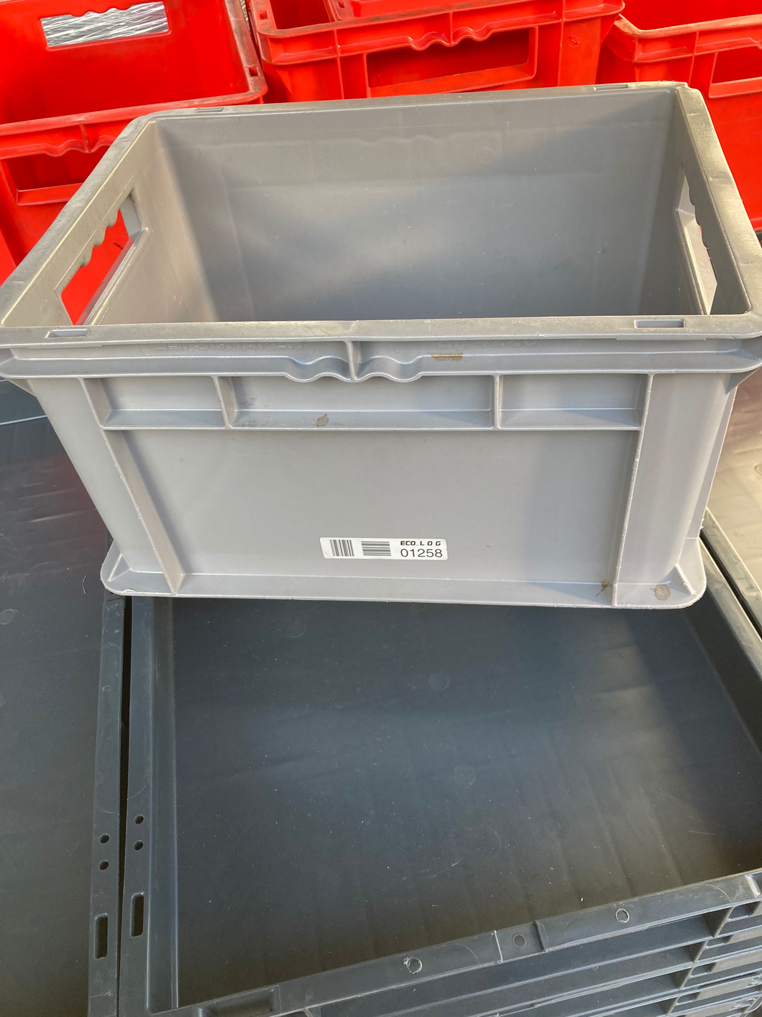 Eurokasten EF 4220 in grau von SSI Schäfer 400x300x220 gebraucht – Bild 4