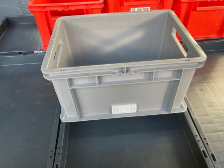 Eurokasten EF 4220 in grau von SSI Schäfer 400x300x220 gebraucht – Bild 3