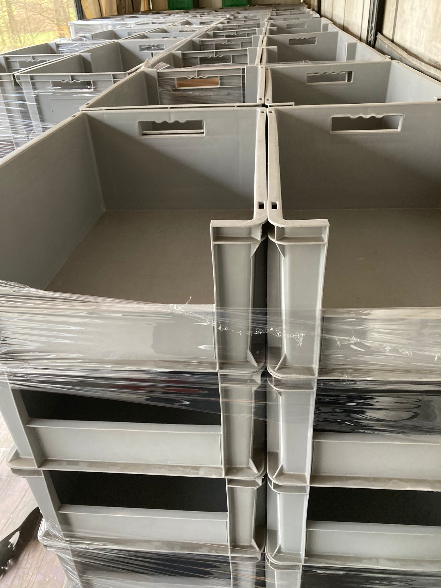 Lagerkiste EF 6220 D11 grau von SSI Schäfer 600x400x220 mm gebraucht – Bild 4