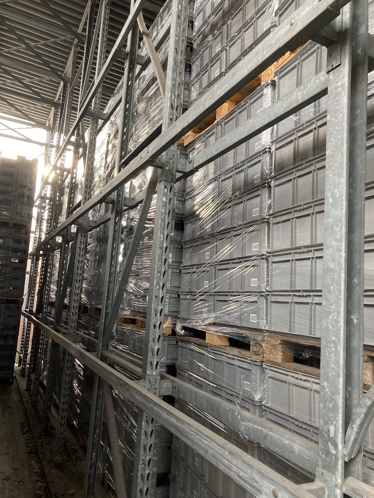 Lagerkiste EF 6220 D11 grau von SSI Schäfer 600x400x220 mm gebraucht – Bild 5