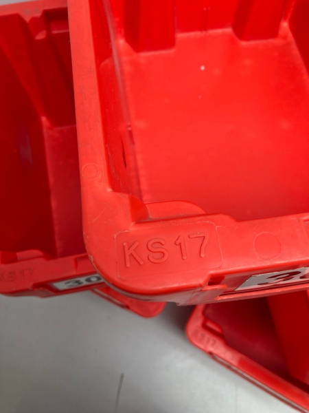 Lagerkasten KS 17 in rot von SSI Schäfer 360x265x190 mm (5 Stück) – Bild 3