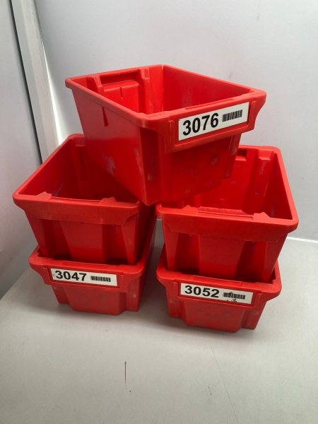 Lagerkasten KS 17 in rot von SSI Schäfer 360x265x190 mm (5 Stück) – Bild 5